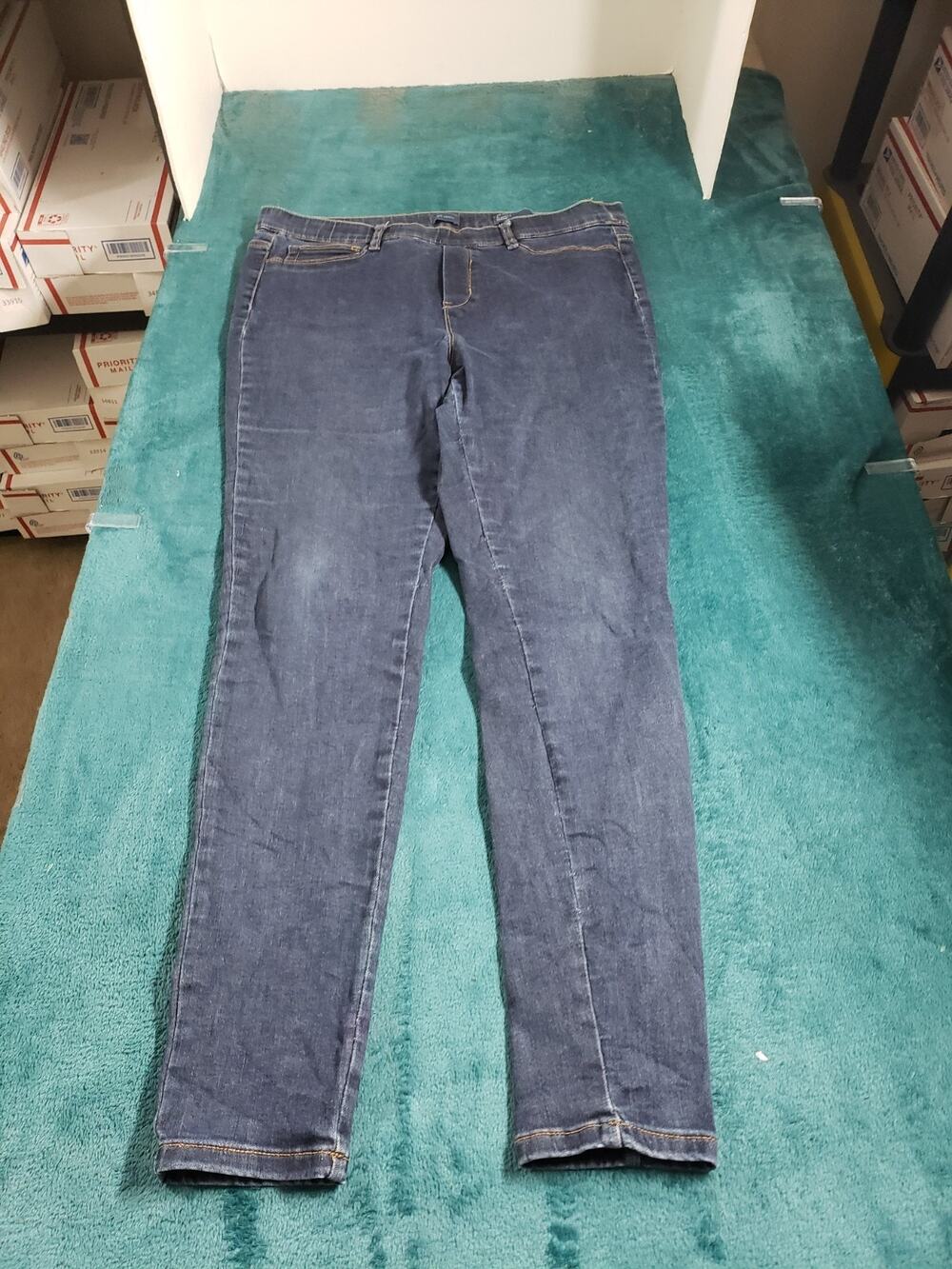 J Jill Jeans Size Medium Womens Blue Pull On Stretch Pants Ladies Jegging